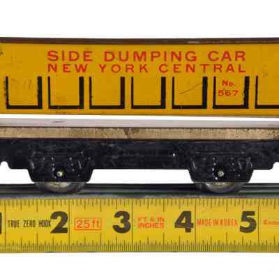 Toy Model Train Dump Railway Car
