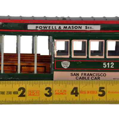 Toy Model Train Railway Cable Car