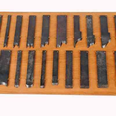 Display of Blades for Wood Plane