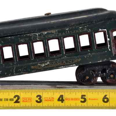 Toy Model Train Passenger Railway Car