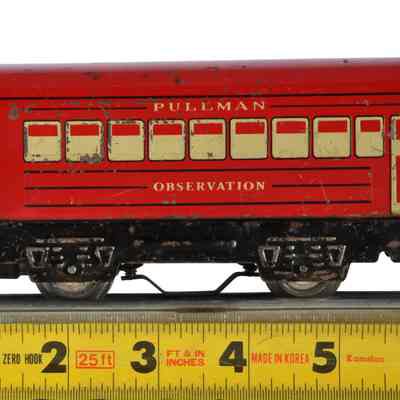 Toy Model Train Observation Railway Car