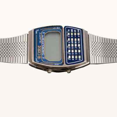 Chronograph Calculator Wrist Watch
