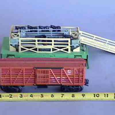 Toy Model Train Cattle w/ Accessory Railway Car