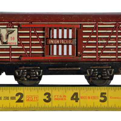 Toy Model Train Cattle Railway Car