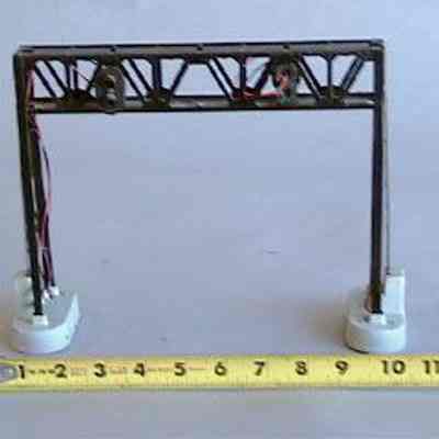 Toy Model Train Signal Bridge
