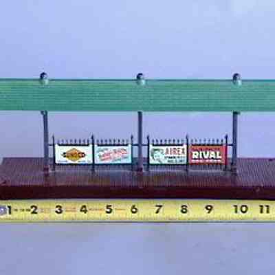 Toy Model Train Station Platform
