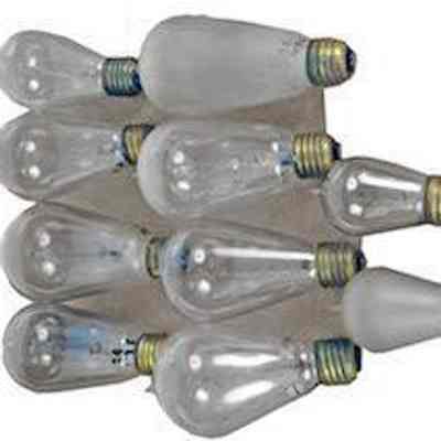 Light Bulb Collection, hand blown glass