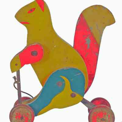 Toy Squirrel Pull Toy