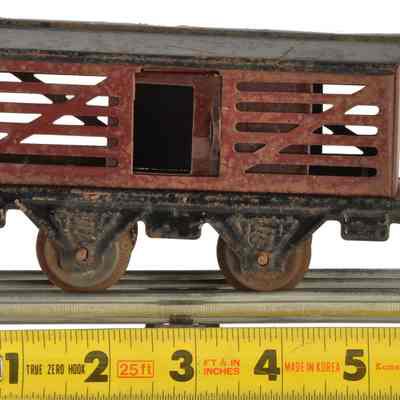 Toy Model Train Cattle Railway Car