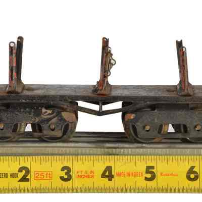 Toy Model Train Flatbed Stake Railway Car