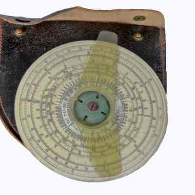 Trig table round slide Rule