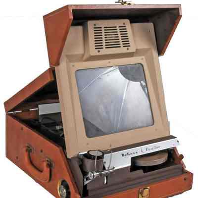 Film Strip viewer and phonograph