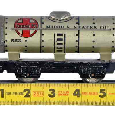 Toy Model Train Tank Railway Car