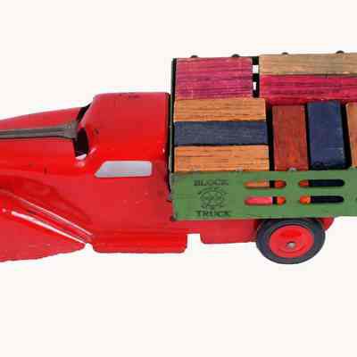 Toy blocks truck