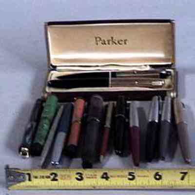 Pens (12) & Pen/Pencil Set