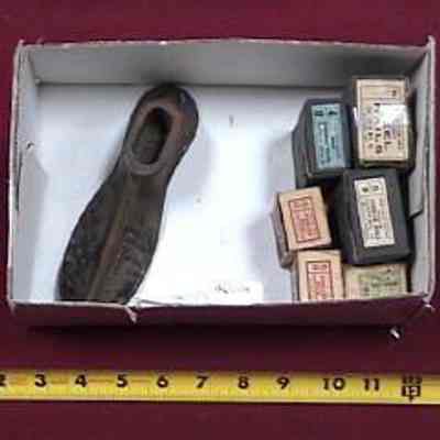 Shoe Last & Cobbler's Nails (6 boxes)