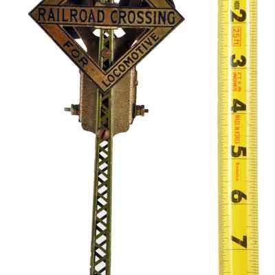 Toy Model Train Crossing Warning