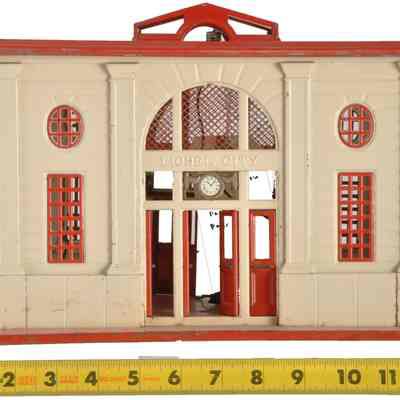 Toy Model Train Railway Station Building