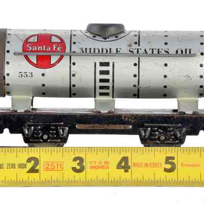 Toy Model Train Tank Railway Car