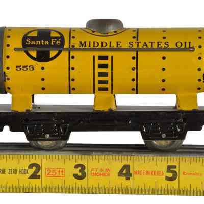 Toy Model Train Tank Railway Car