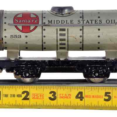 Toy Model Train Tank Railway Car
