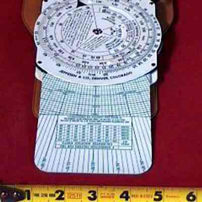 Aircraft Navigation Slide Rule