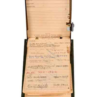 Flip-up Address/Phone Book