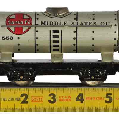 Toy Model Train Tank Railway Car