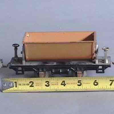 Toy Model Train Dump Railway Car