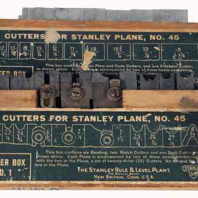 Cutter Box No. 1 and Cutter Box No. 2 for Stanley Plane No. 45