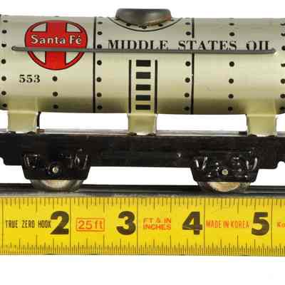 Toy Model Train Tank Railway Car