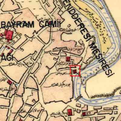 Area of Börekçiler on a 1924 map