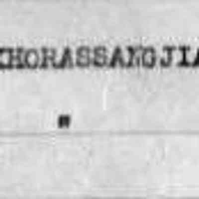 Abraham Khorassandjian's shipping manifest with arrival from Le Havre.