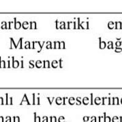 Could be in reference to Maryam’s field