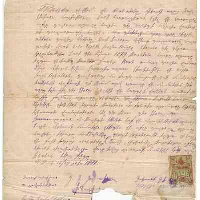 Armeno-Turkish Letter #1