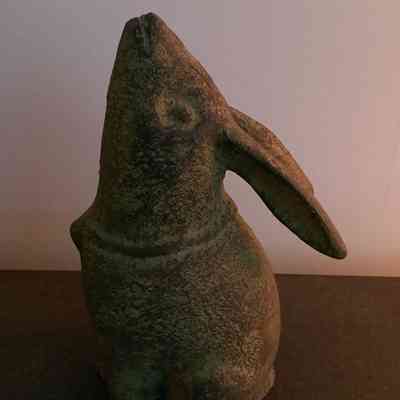 Metal rabbit doorstop