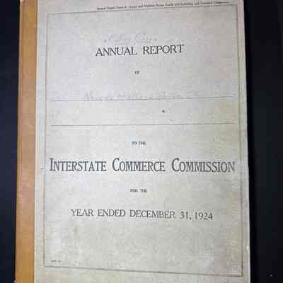 1924 Annual Report to the ICC