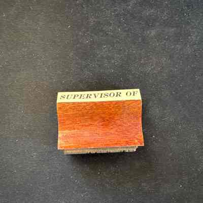 Rubber Stamp-Supervisor Of