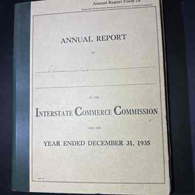 1935 Annual Report to the ICC