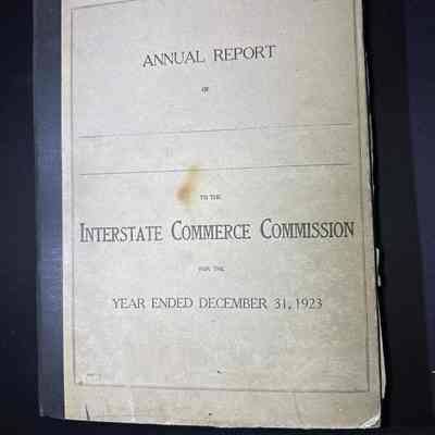 1923 Annual Report to the ICC