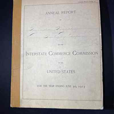 1913 Annual Report to the ICC