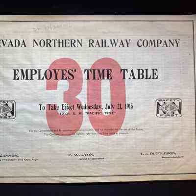 Timetable No. 30