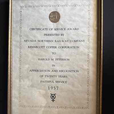 20 Year Service Award