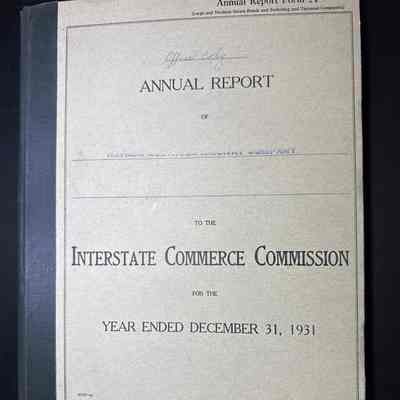 1931 Annual Report to the ICC