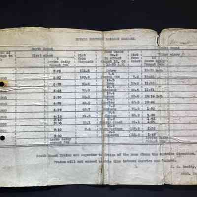 Timetable No. 3