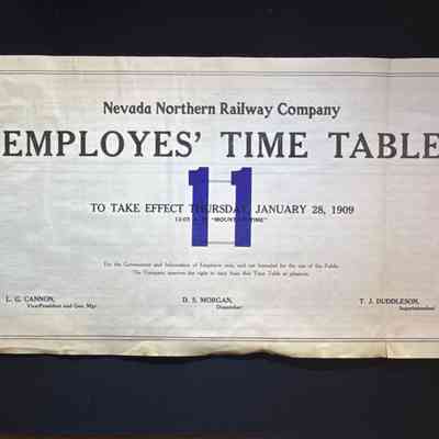 Timetable No. 11
