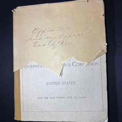 1909 Annual Report to the ICC