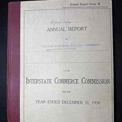 1930 Annual Report to the ICC