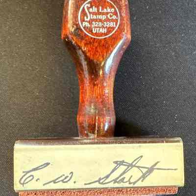 Rubber Stamp-C.W Stork