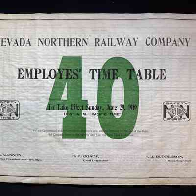Timetable No. 40